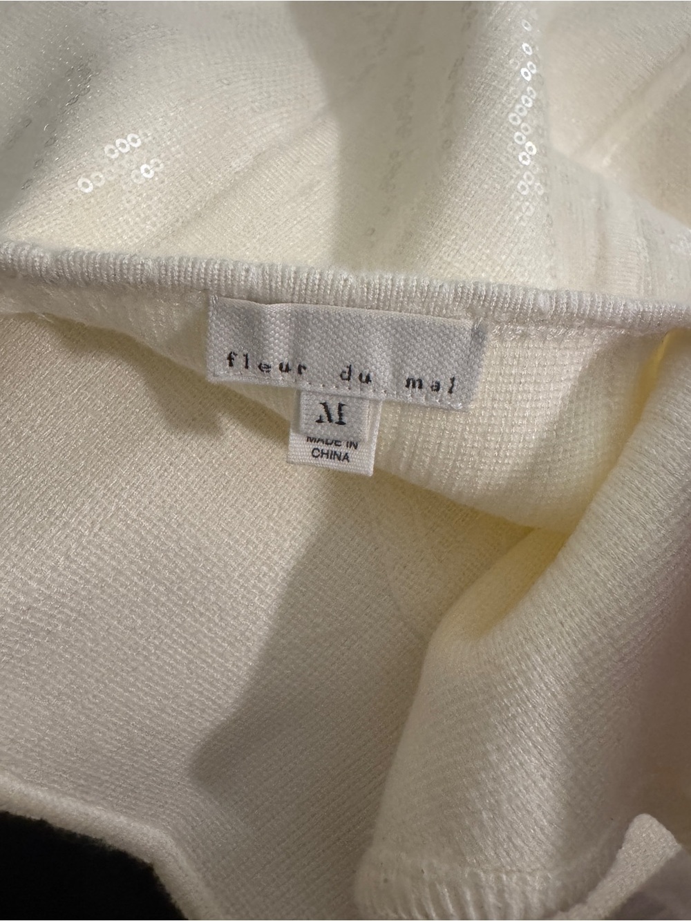 Fleur du Mal Cream Knit Mini Dress - Picture 5 of 5